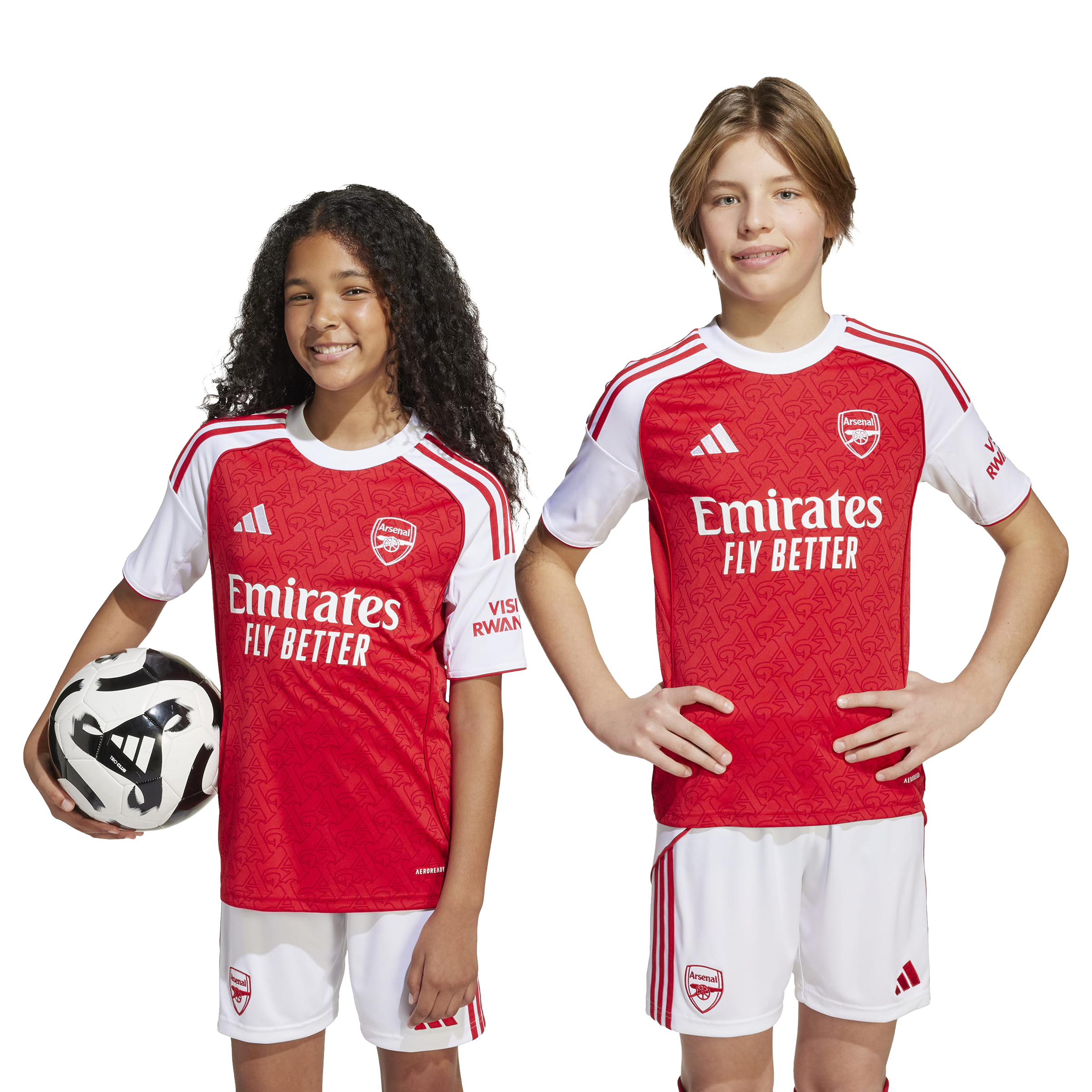 Adidas Kids Arsenal 25/26 Home Football Jersey Better Scarlet
